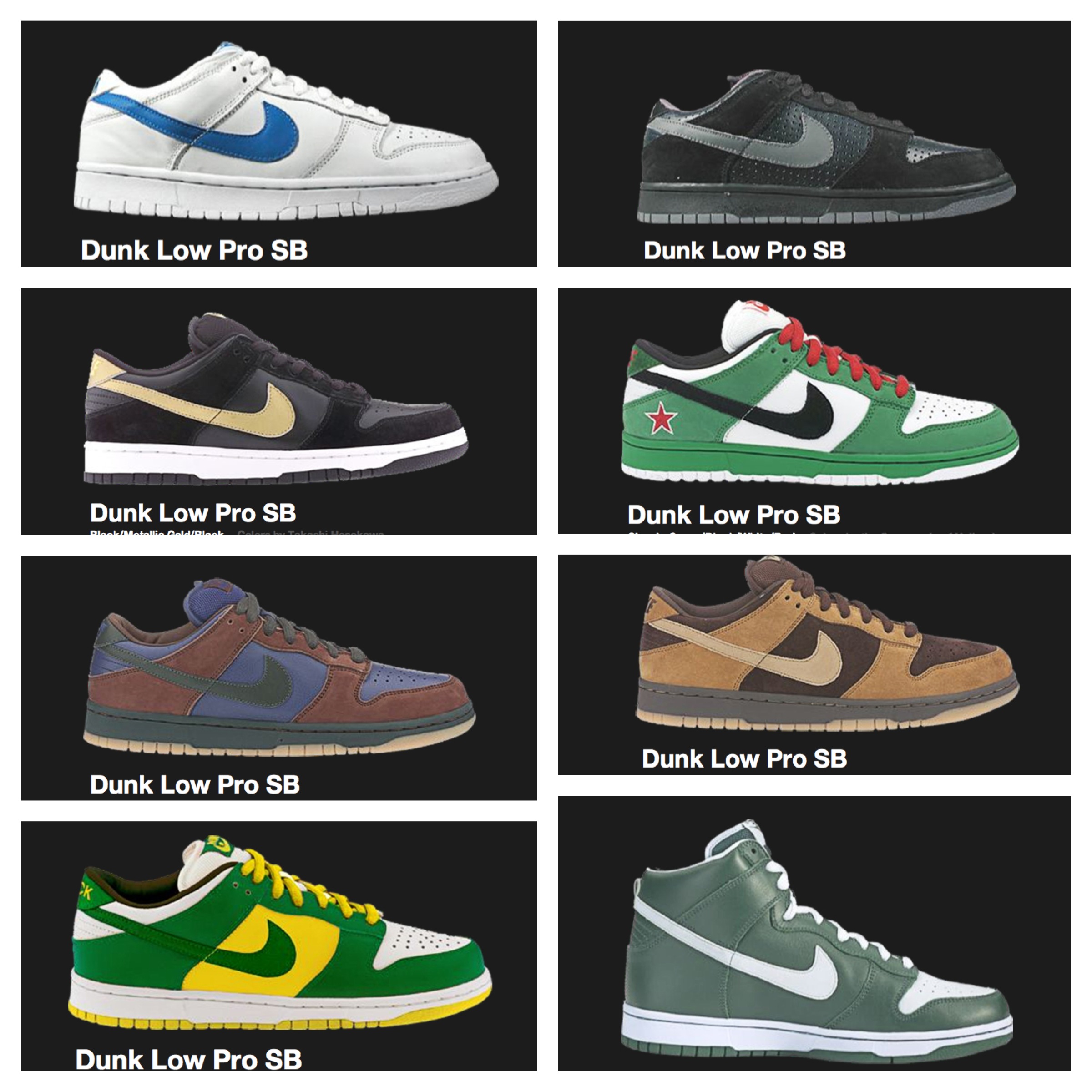 nike dunks collection